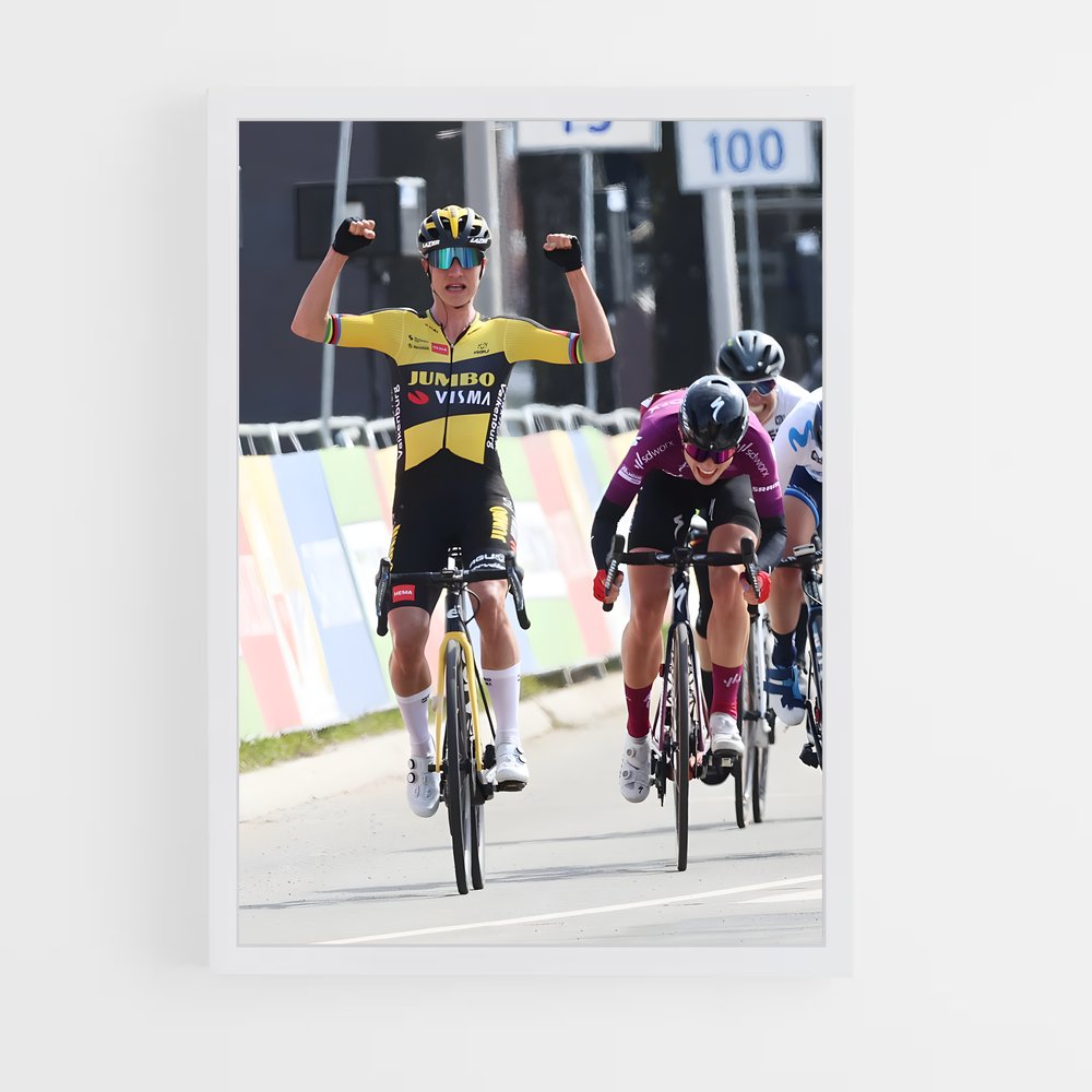 Poster La Victoire en Peloton – affiche Cyclisme (vue 3)